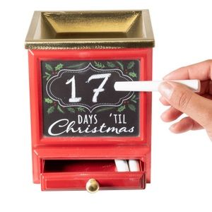 BETTER HOMES GARDENS Chalkboard Christmas Countdown Fragrance Candle Wax Warmer